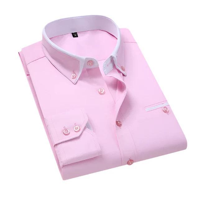 Men's Shirt Long-Sleeve Slim | Damian for Stylish Comfort Rebooters Mens Shirts