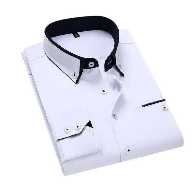 Men's Shirt Long-Sleeve Slim | Damian for Stylish Comfort Rebooters Mens Shirts