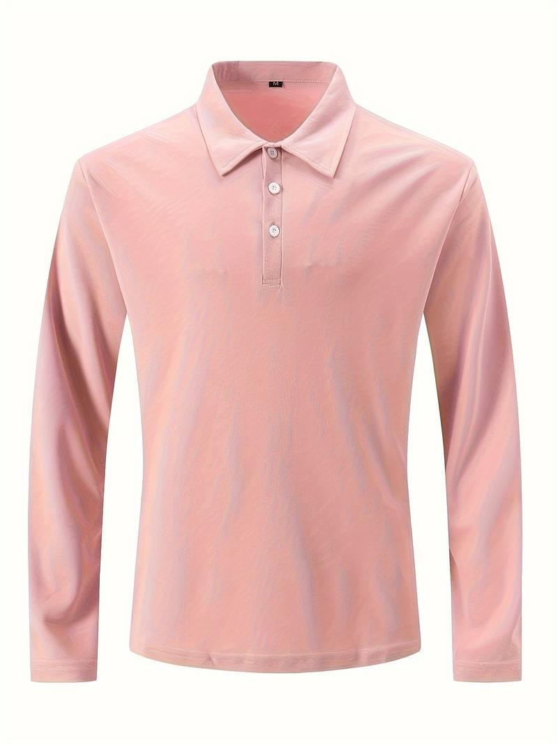 Men's Shirt Long-Sleeve Polo | Thiago Casual Fashion Rebooters Mens Shirts