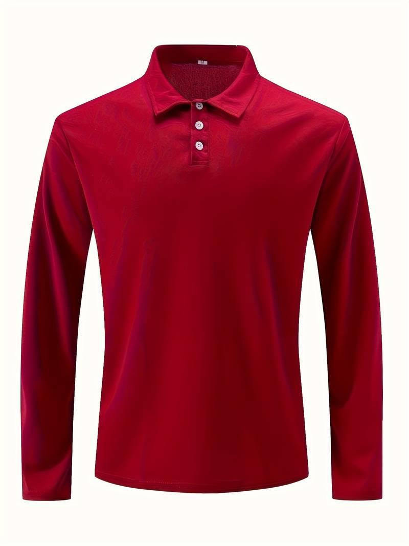 Men's Shirt Long-Sleeve Polo | Thiago Casual Fashion Rebooters Mens Shirts