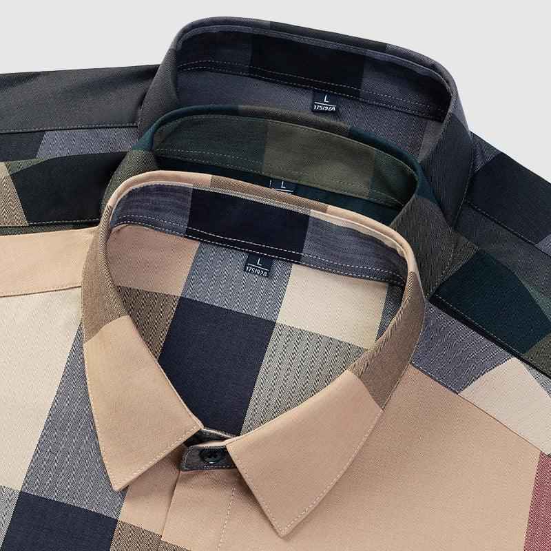 Men's Plaid Shirt Loose Retro | Marcos