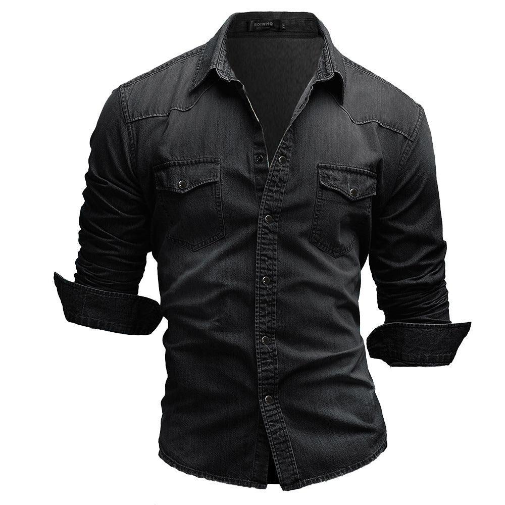 Men's Shirt Denim Retro | Hugo for Stylish Casual Wear Rebooters Mens Shirts