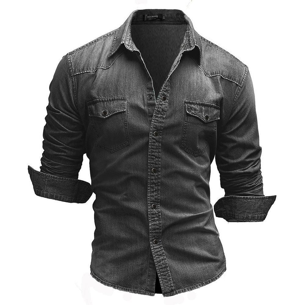 Men's Shirt Denim Retro | Hugo for Stylish Casual Wear Rebooters Mens Shirts