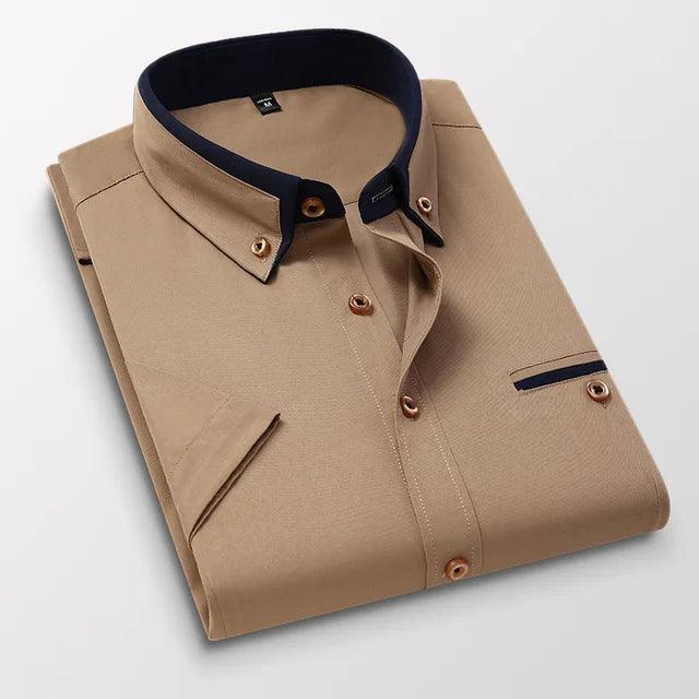 Men's Short Sleeve Shirt Isaac for Casual Stylish Comfort Rebooters Mens Shirts