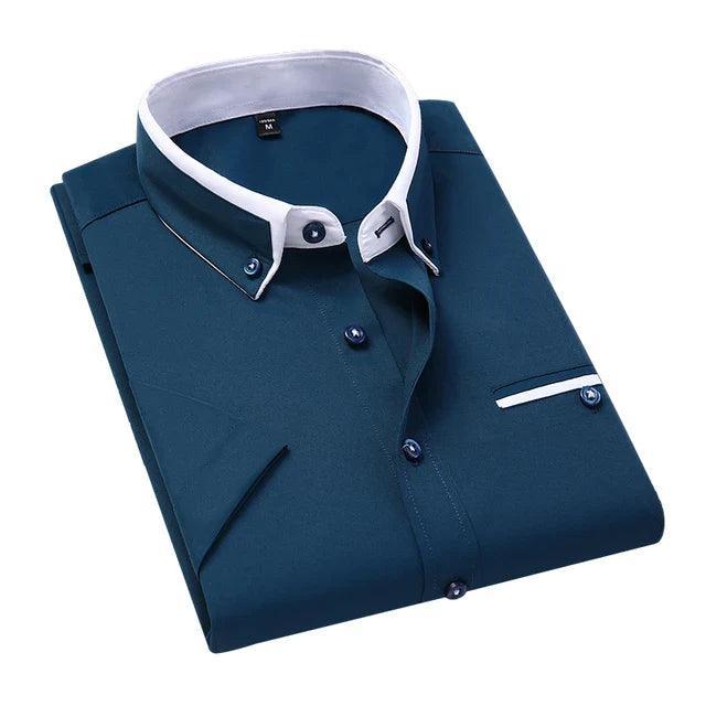 Men's Short Sleeve Shirt Isaac for Casual Stylish Comfort Rebooters Mens Shirts