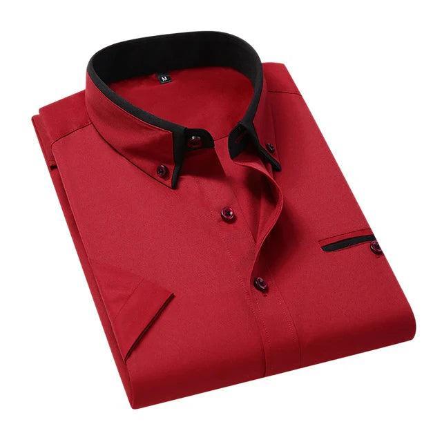 Men's Short Sleeve Shirt Isaac for Casual Stylish Comfort Rebooters Mens Shirts