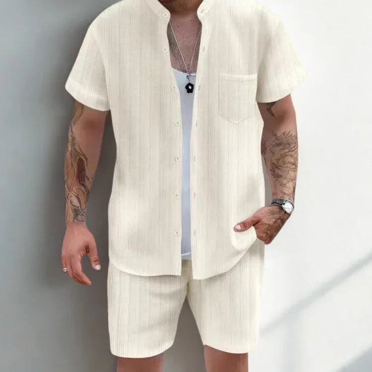 Men’s Casual Set with Relaxed Fit for Summer Comfort Rebooters mens 2 piece set