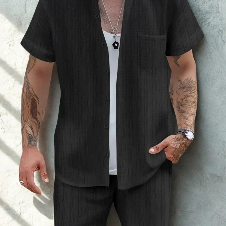 Men’s Casual Set with Relaxed Fit for Summer Comfort Rebooters mens 2 piece set