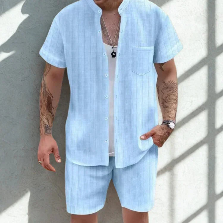 Men’s Casual Set with Relaxed Fit for Summer Comfort Rebooters mens 2 piece set