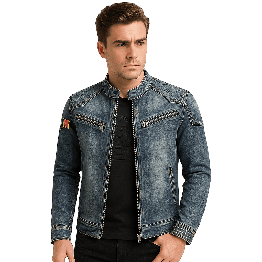 Miguel Men's Retro Denim Jacket | Rebooters