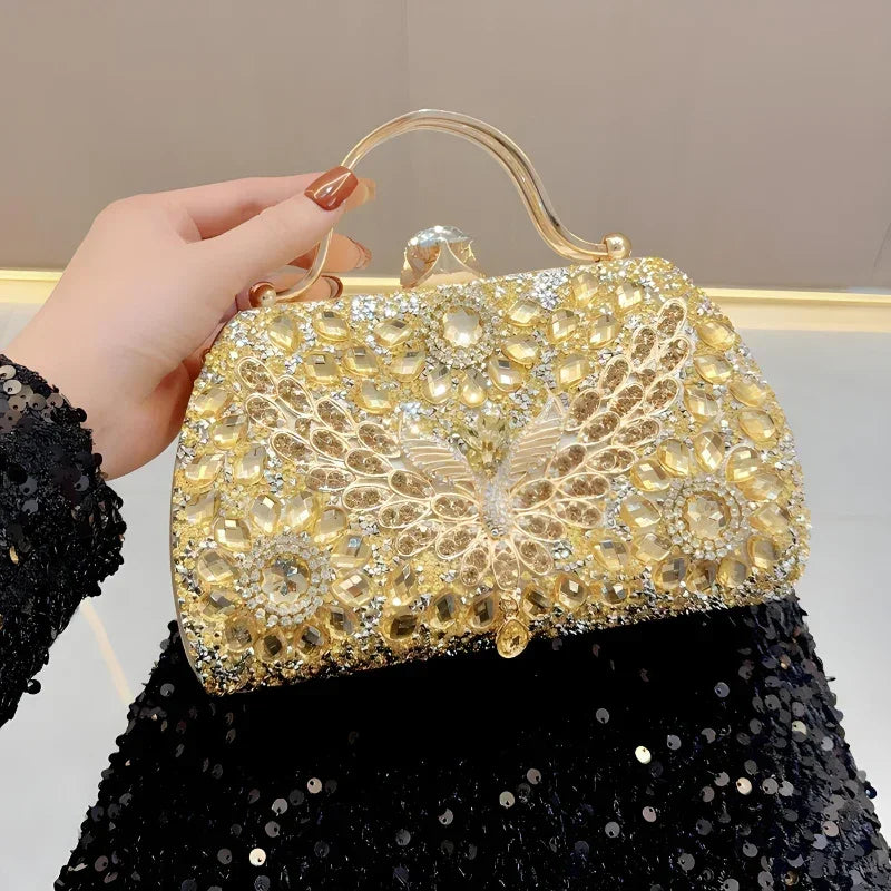 Isabella Teresa Diamond-Encrusted Leather Handbag Rebooters