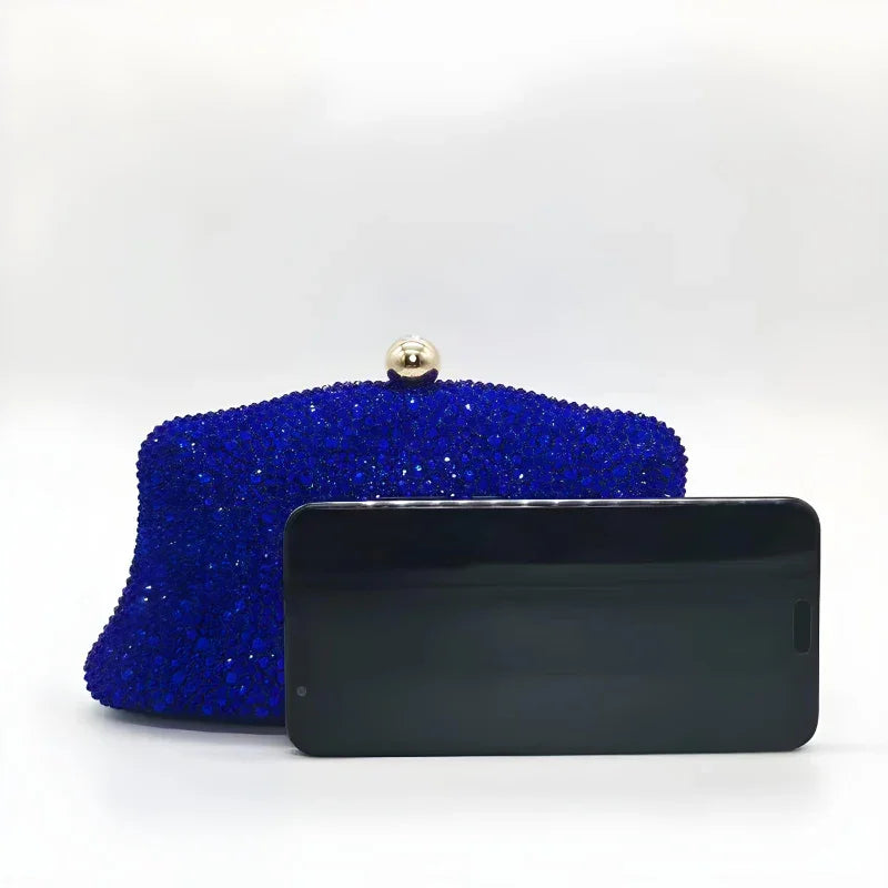 Paola Elegante Crystal-Embellished Clutch Bag Rebooters
