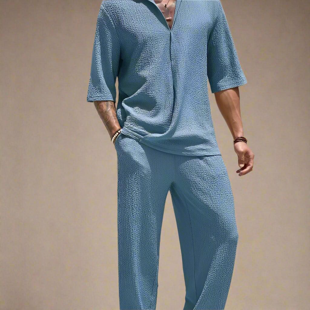 Men’s Casual Shirt and Pants Set for Effortless Style Rebooters mens 2 piece set