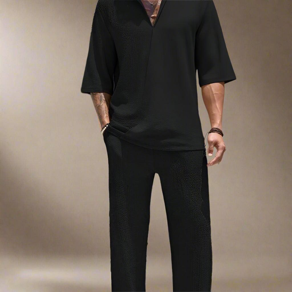 Men’s Casual Shirt and Pants Set for Effortless Style Rebooters mens 2 piece set