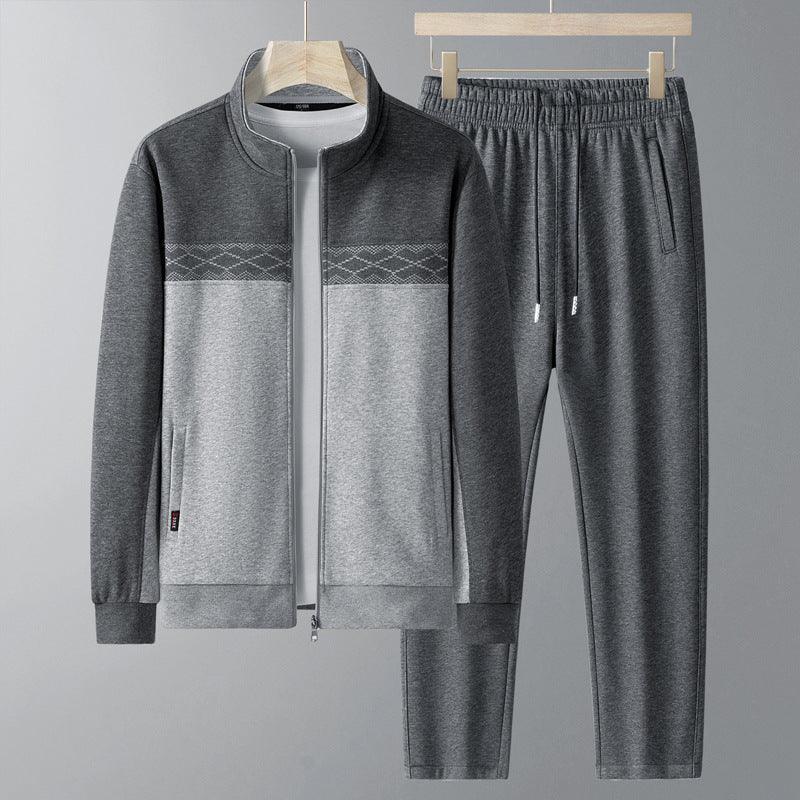 Men's Tracksuit Set with Geometric Accents for Active Comfort Rebooters mens 2 piece set