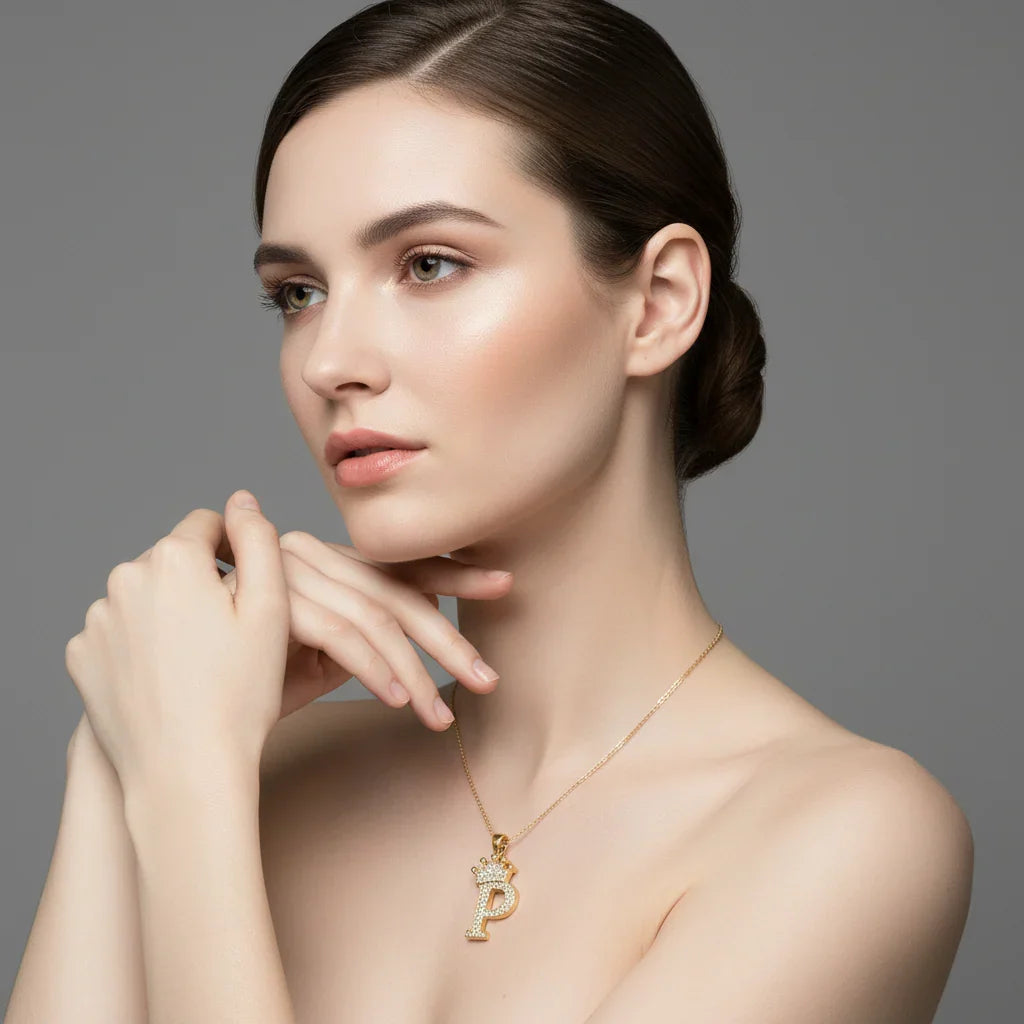 Letter Necklace A–Z, Gold Initial Necklace | Rebooters