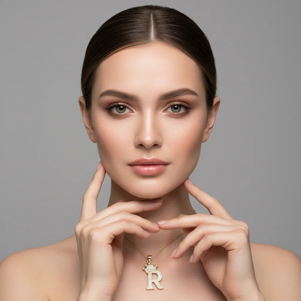 Letter Necklace A–Z, Gold Initial Necklace | Rebooters