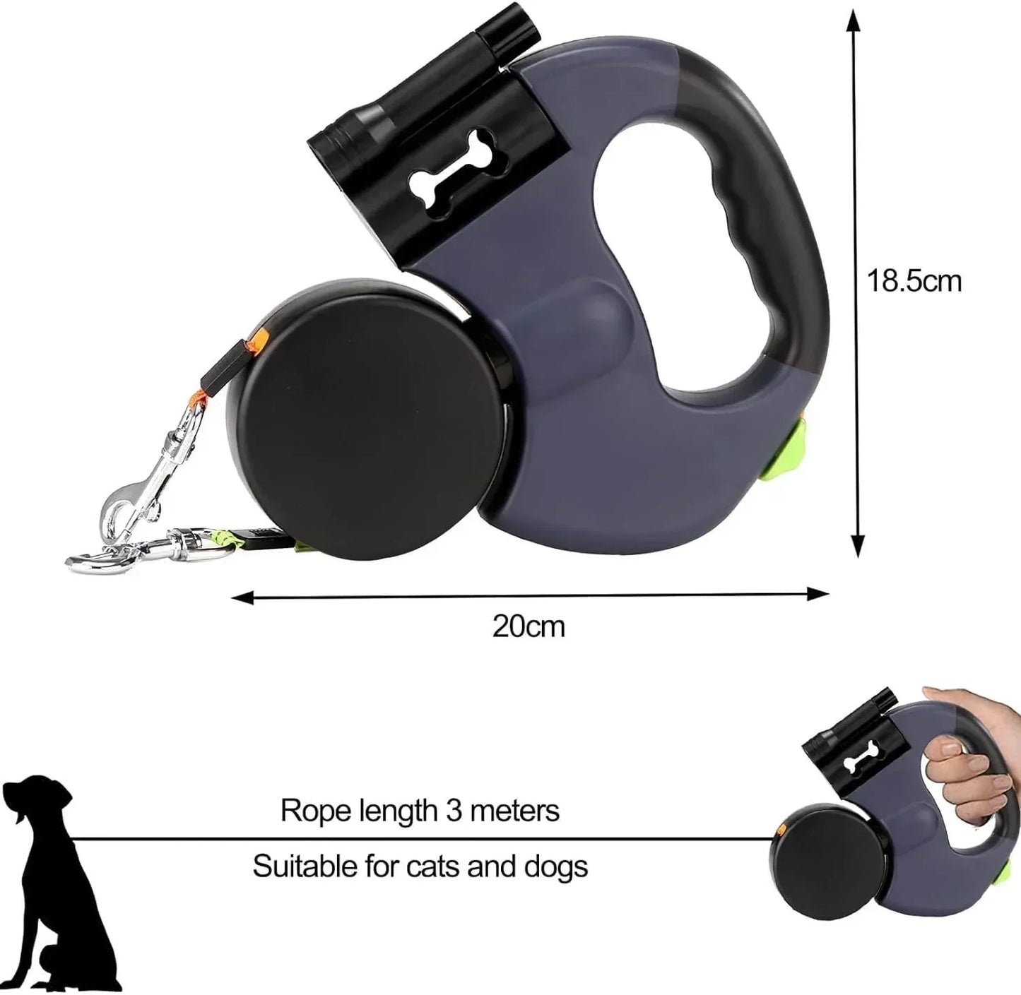 Rebooters Twin-Line Retractable Dog Lead | Rebooters