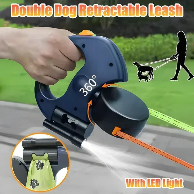 Rebooters Twin-Line Retractable Dog Lead | Rebooters