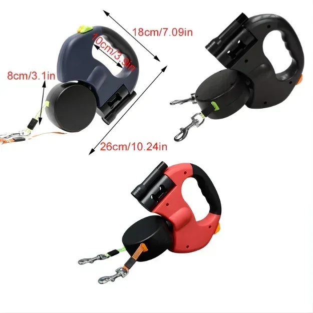 Rebooters Twin-Line Retractable Dog Lead | Rebooters