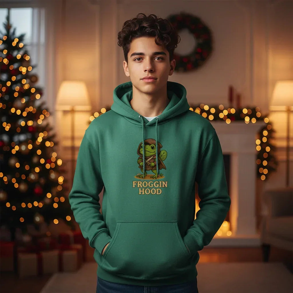 Froggin Hood Embroidered T-Shirt & Hoodie | Rebooters