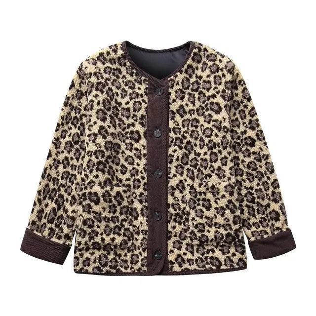 Womens Stylish Leopard Print Teddy Coat for Ultimate Warmth - Rebooters