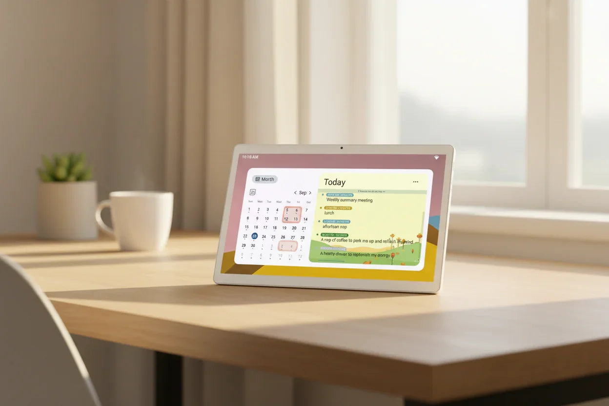 Touchscreen Tablet Digital Calendar & Digital Wall Calendar Display