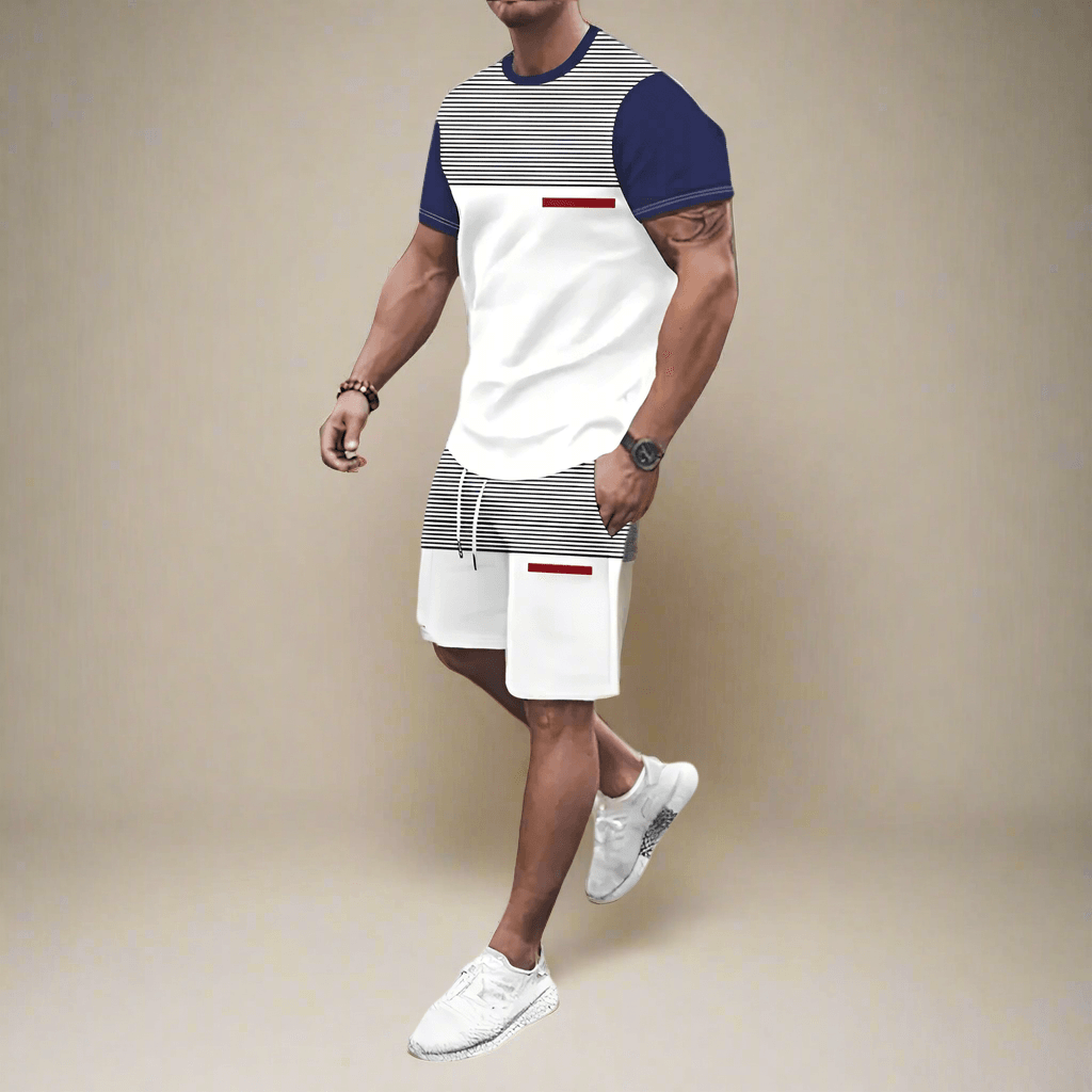 Ayrton | Stylish Two-Piece Summer Outfit for Men with Modern Appeal Rebooters - mens 2 piece set