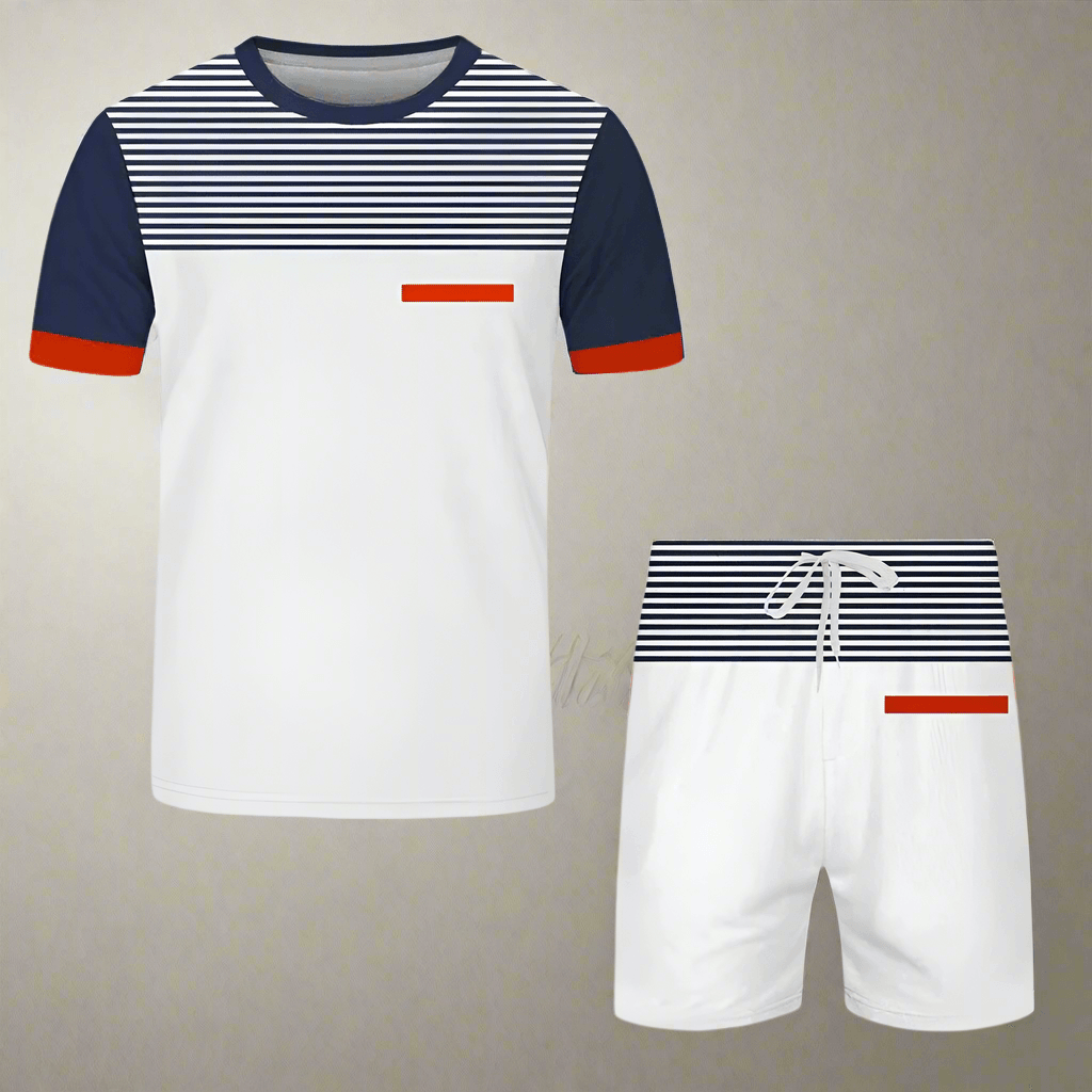 Ayrton | Stylish Two-Piece Summer Outfit for Men with Modern Appeal Rebooters - mens 2 piece set