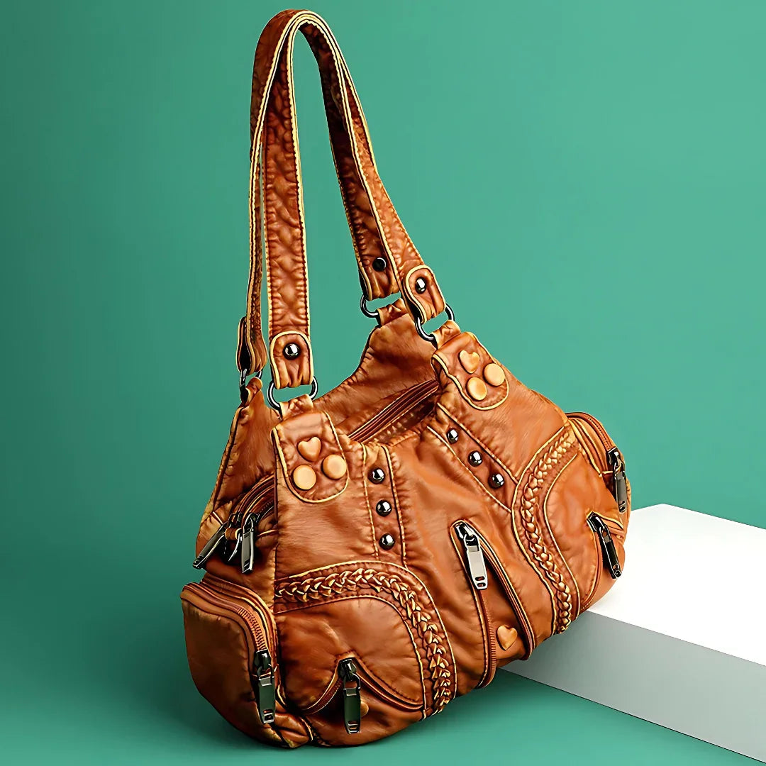 Giulia Gabriella Luxe Leather Shoulder Bag Rebooters