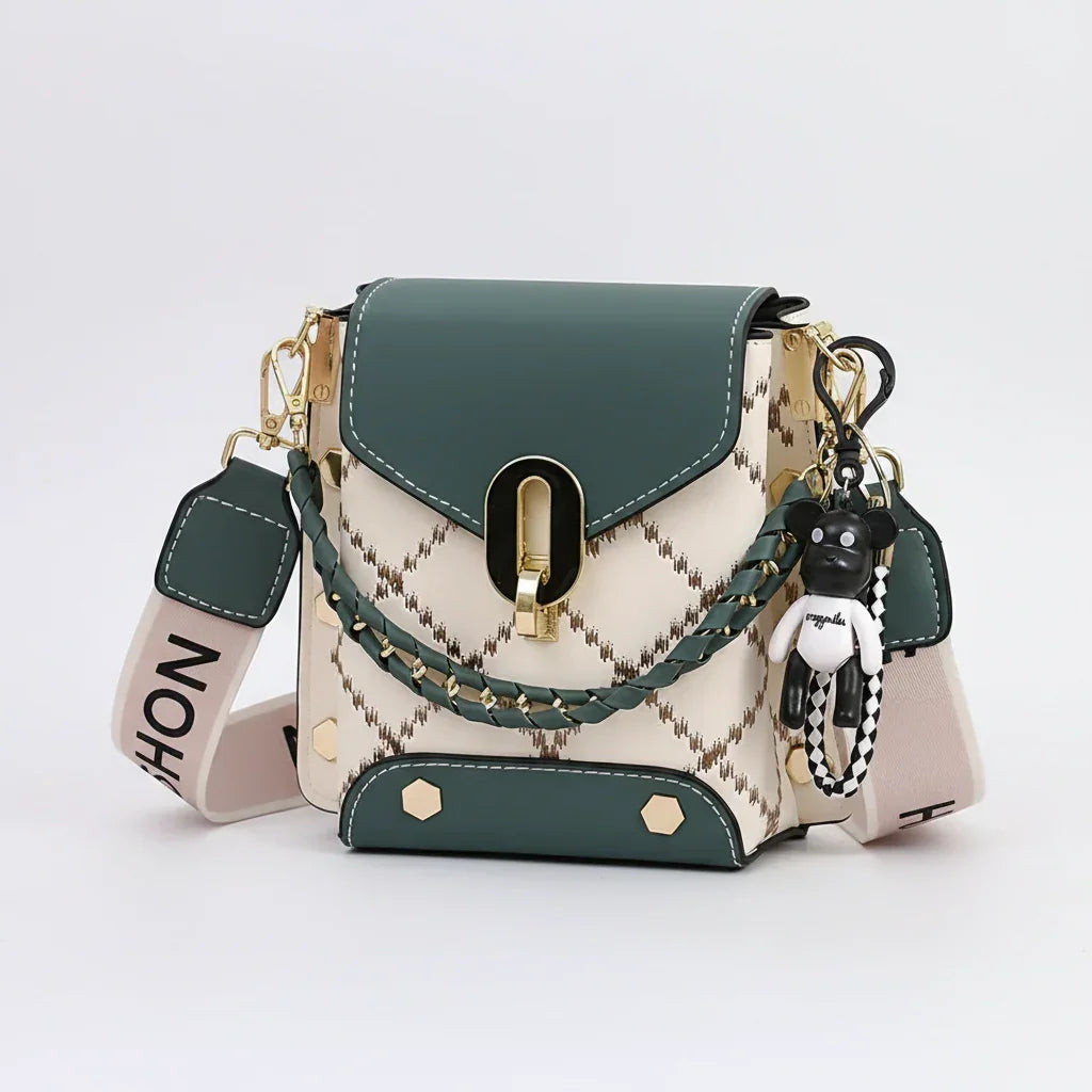 Sofia Bella Luxe Leather Crossbody Bag Rebooters