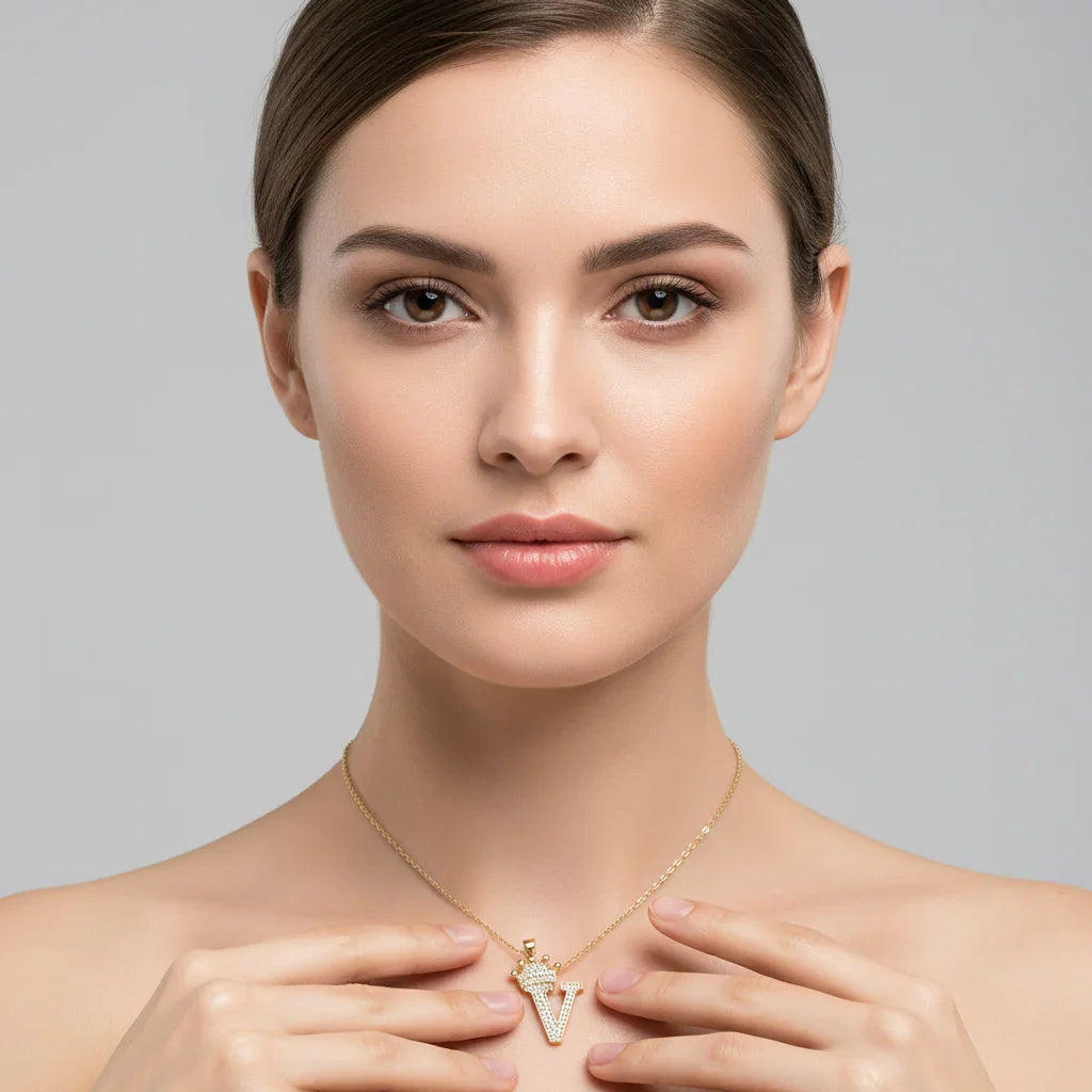 Letter Necklace A–Z, Gold Initial Necklace | Rebooters