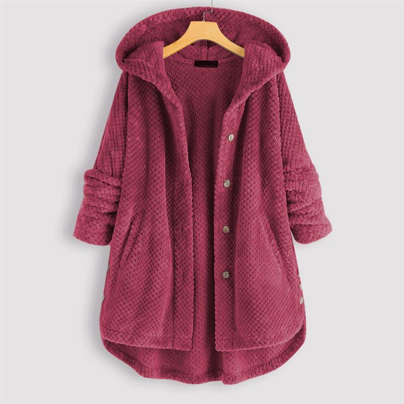 Women's Hooded Teddy Coat for Cozy Winter Style - Rebooters