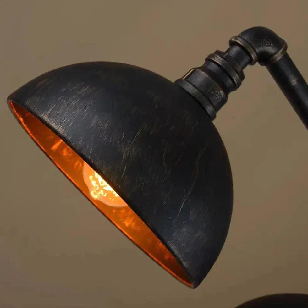 Black Metal Dual-Shade Industrial Pendant Light Fixture | Rebooters - Rebooters