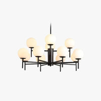 Multi-Light Spherical Glass Modern Chandelier for Living Room | Rebooters - Rebooters