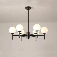 Multi-Light Spherical Glass Modern Chandelier for Living Room | Rebooters - Rebooters