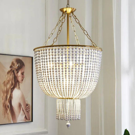 Pearl Curtain Waves for Living Room Chandelier Decor | Rebooters - Rebooters