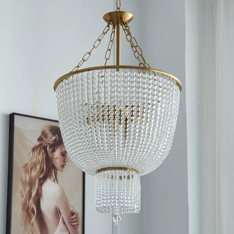Pearl Curtain Waves for Living Room Chandelier Decor | Rebooters - Rebooters