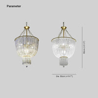 Pearl Curtain Waves for Living Room Chandelier Decor | Rebooters - Rebooters