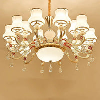 Multi-Arm Lampshade Vintage Chandelier for Elegant Spaces | Rebooters - Rebooters