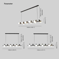 Long Light Bulb Black Industrial Chandelier for Home Decor | Rebooters - Rebooters