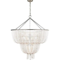 Multi-layered Crystal White Chandelier Pendant Light Fixture | Rebooters - Rebooters