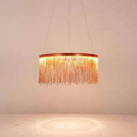 Ring-Shaped Tassel Modern Luxury Pendant Light Fixture | Rebooters - Rebooters