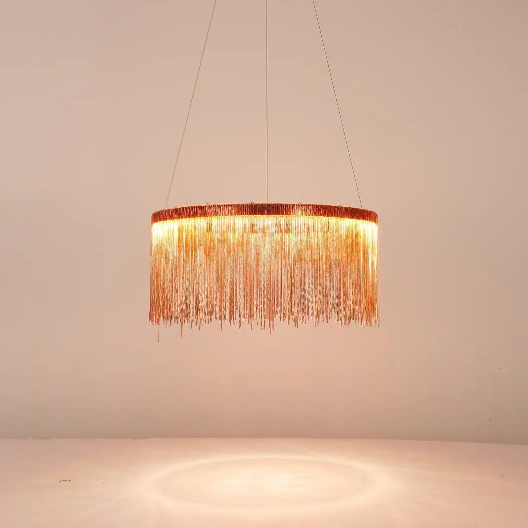 Ring-Shaped Tassel Modern Luxury Pendant Light Fixture | Rebooters - Rebooters