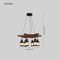 Wooden Frame Vintage Lantern Pendant Light for Home Decor | Rebooters - Rebooters