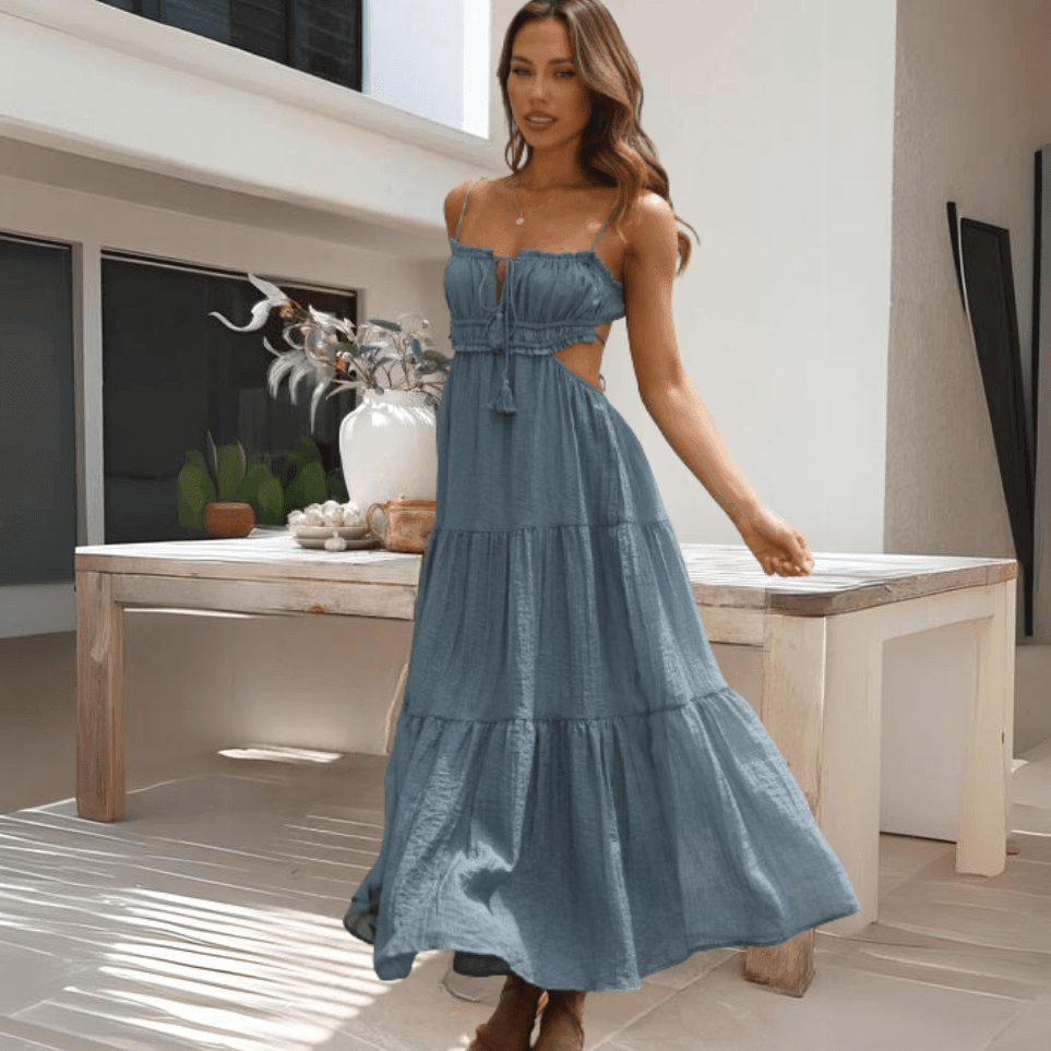 Amina Women's Maxi Dress with Sweetheart Neckline Rebooters Maxi Women's Dresses