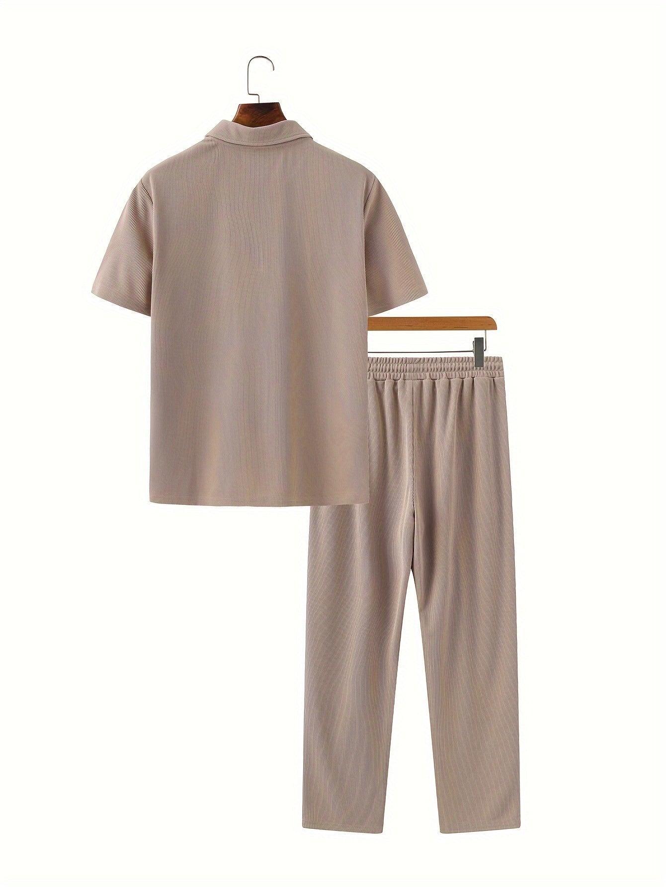 Comfortable Outdoor Men’s Shirt and Pants Set Rebooters - mens 2 piece set