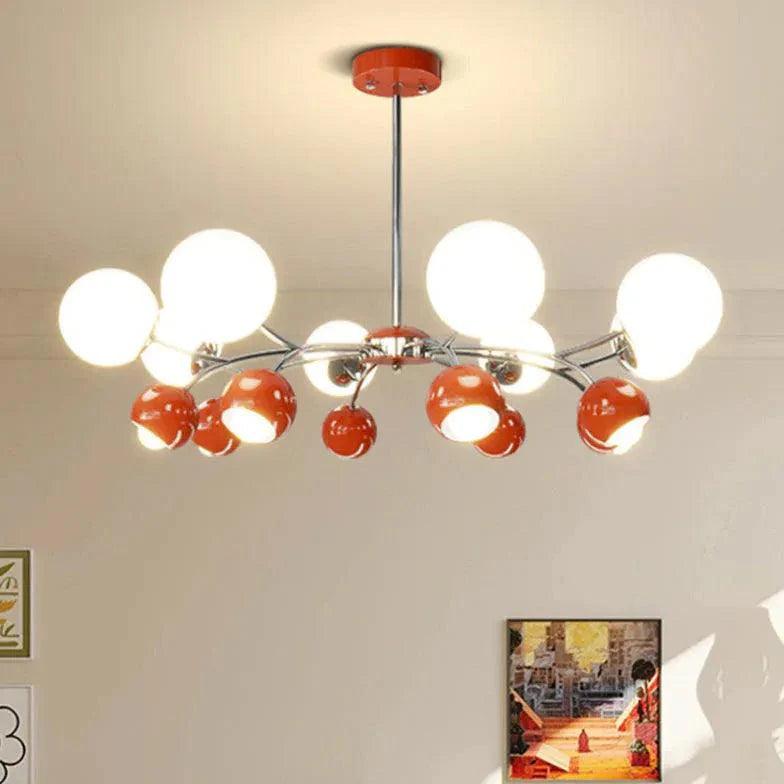 Two Tone Multi-Ball Radial Chandelier for Stylish Spaces | Rebooters - Rebooters