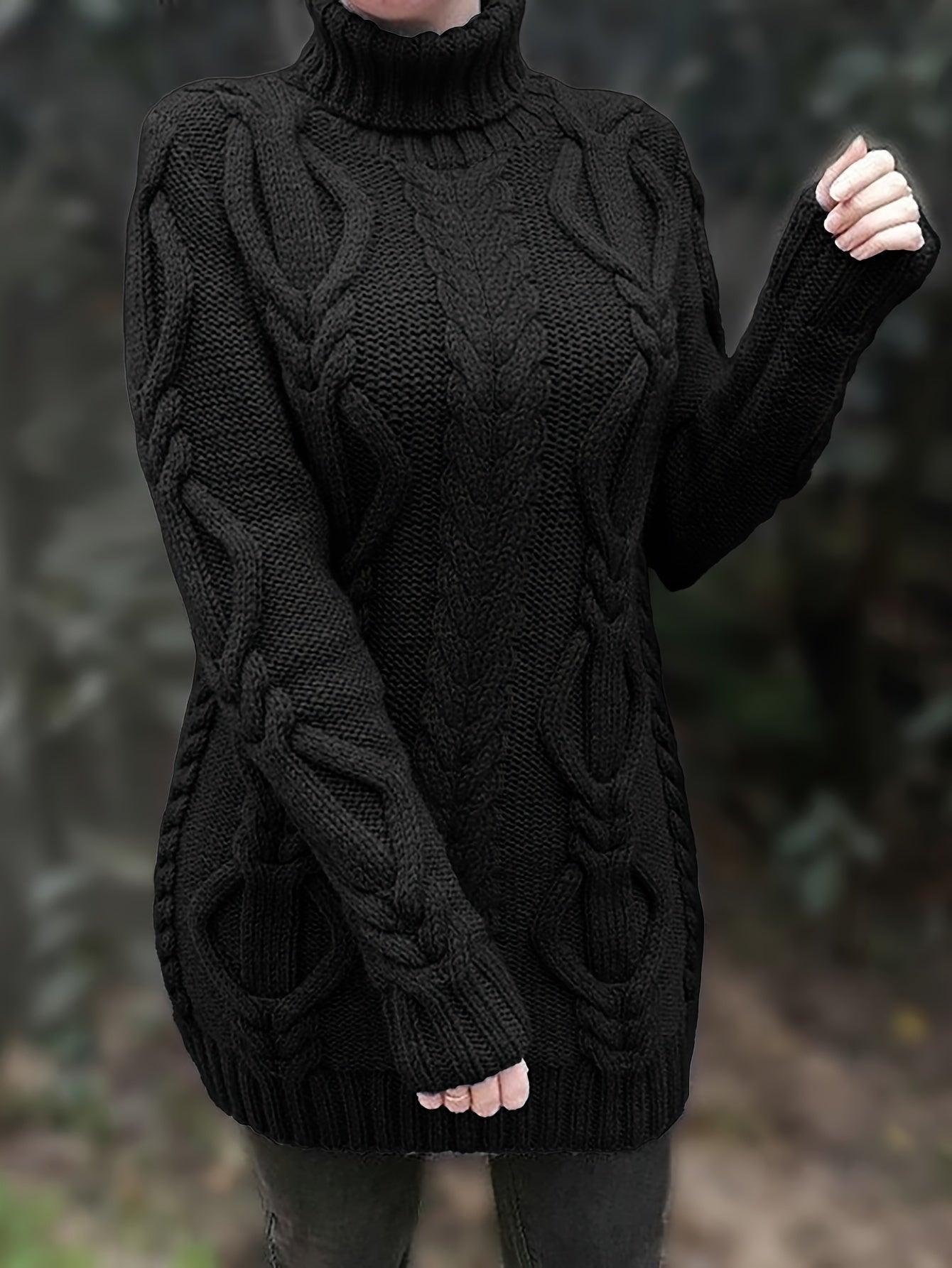 Womens Cozy Chunky Cable Knit Sweater for Ultimate Comfort - Rebooters