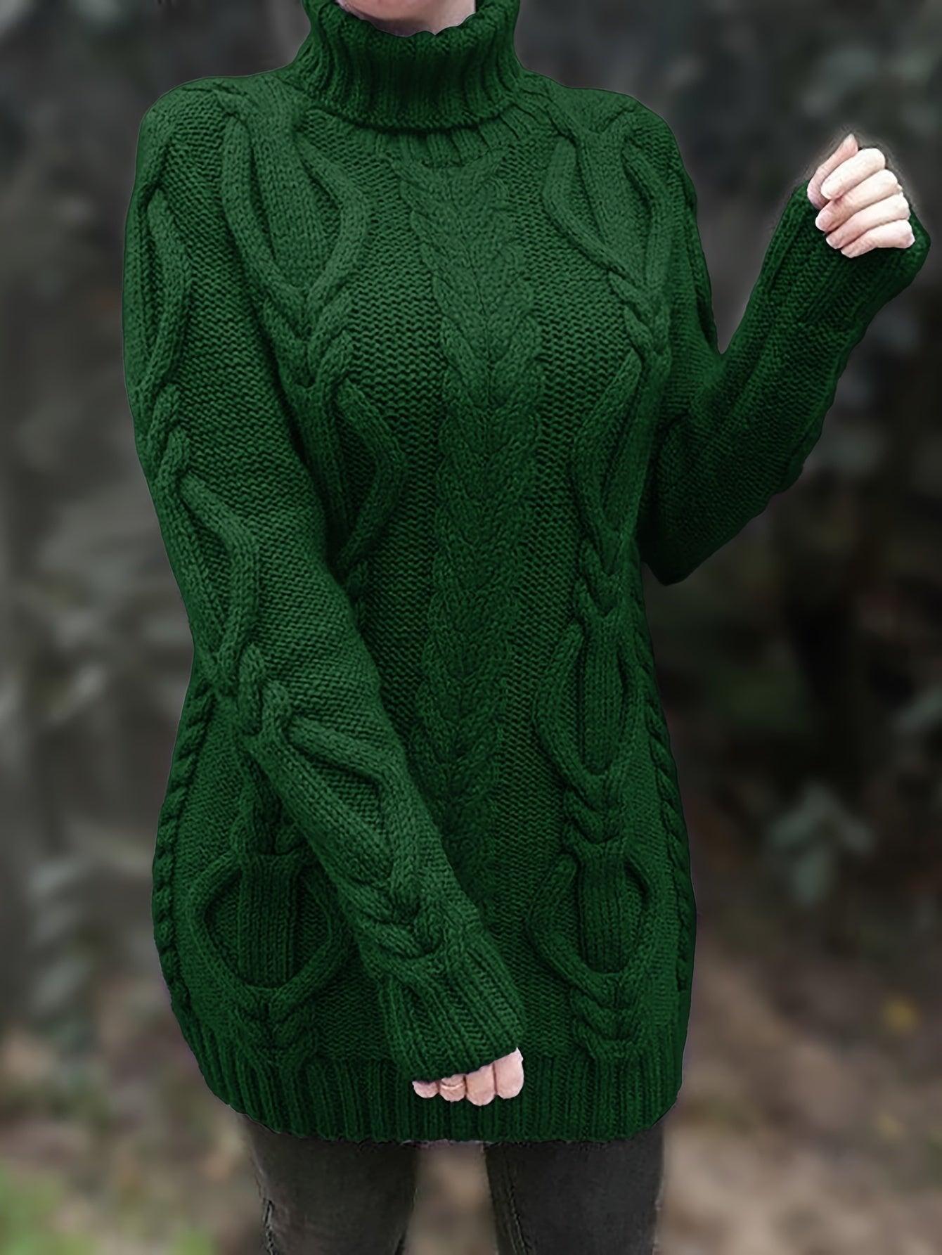 Womens Cozy Chunky Cable Knit Sweater for Ultimate Comfort - Rebooters